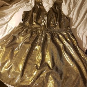 Gold dress